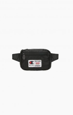 Champion 1919 Logo Belt Bag Vesker Dame Svarte | 9438-TXRCK