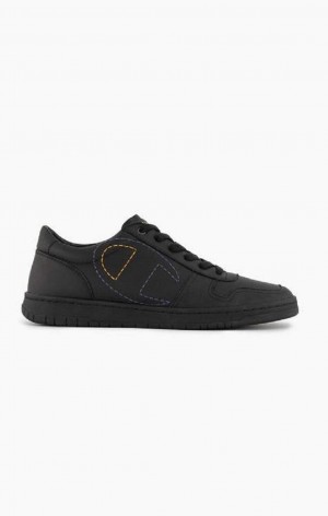 Champion 919 Low Logo Outline Trainers Joggesko Herre Svarte | 8056-FVKPG