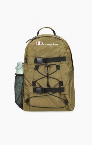 Champion Blonder-Up Spenne Front Backpack Vesker Herre Olivengrønne Grønn | 5169-HLBUI