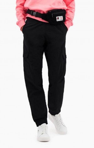 Champion C Logo Cargo Trousers Joggebukse Dame Svarte | 9260-SZTNH