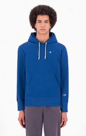 Champion C Logo Reverse Weave Hoodie Hettegenser Herre Blå | 3691-KLQYE