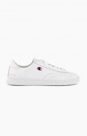 Champion Club Court Colour Back Tab Trainers Joggesko Herre Hvite | 5893-RBTYI