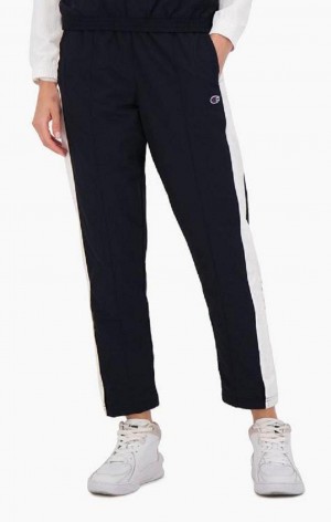 Champion Colour Block Popper Track Pants Joggebukse Dame Svarte | 7103-BTMUR