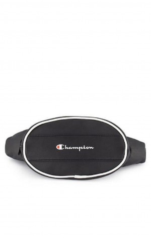 Champion Contrast Piping Faux Lær Belt Bag Vesker Dame Svarte | 9352-DXZFR