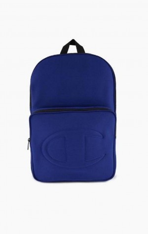 Champion Debossed C Logo Neoprene Backpack Vesker Dame Blå | 1397-NSLWA