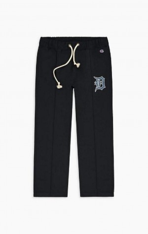 Champion Detroit MLB Rett Leg Woven Trousers Joggebukse Herre Mørke Blå | 4570-GENLI