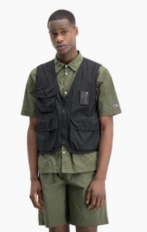 Champion Ermeløse Utility Ripstop Vest T-skjorte Herre Svarte | 9013-TFLOD