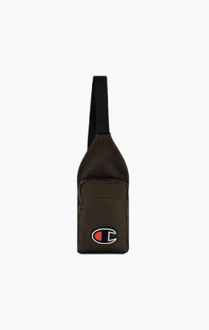 Champion Felt C Logo Shoulder Bag Vesker Herre Mørke Turkis | 9160-WSUFA