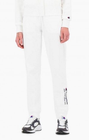 Champion New York Joggers Joggebukse Dame Hvite | 1026-ZKIWG