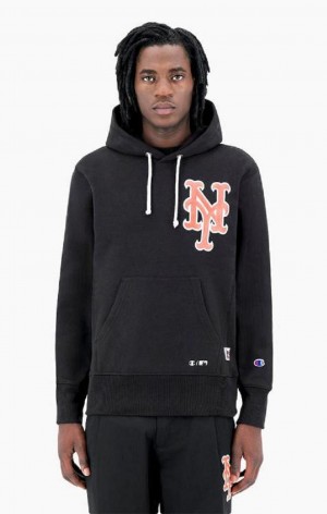 Champion New York MLB Hoodie Hettegenser Herre Svarte | 7824-EDJCO