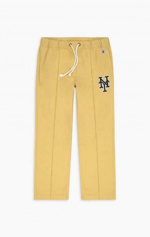 Champion New York MLB Rett Trousers Joggebukse Herre Beige | 0594-PDQWH