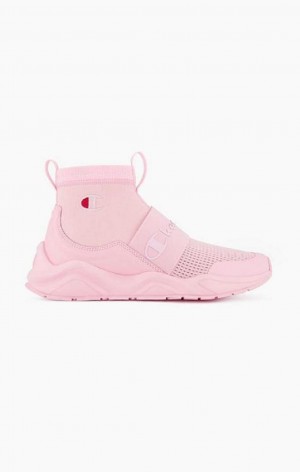 Champion Rally C Sock Runner Trainers Joggesko Dame Rosa | 7628-JINPF