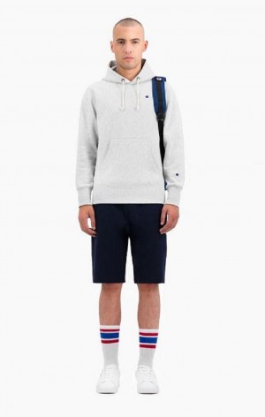 Champion Reverse Weave Long Shorts Shorts Herre Lyse Grå | 2536-WTHPJ