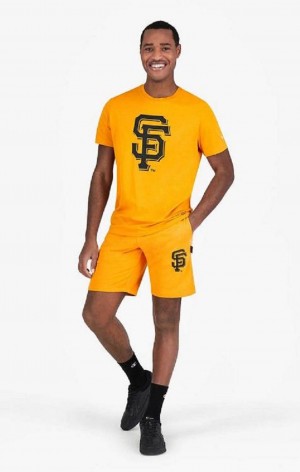 Champion San Francisco MLB Shorts Shorts Herre Oransje | 2304-QJUYT