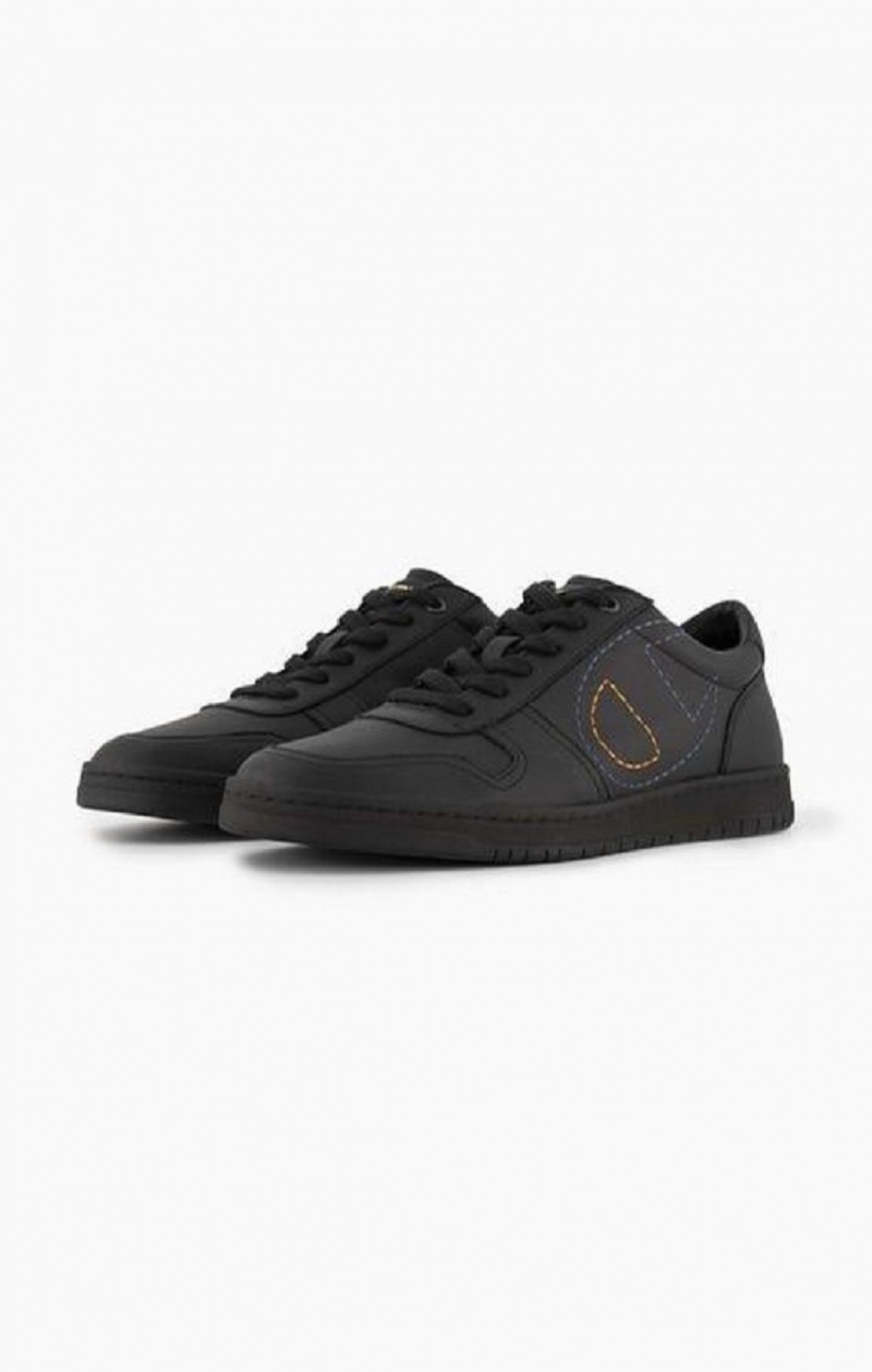 Champion 919 Low Logo Outline Trainers Joggesko Herre Svarte | 8056-FVKPG