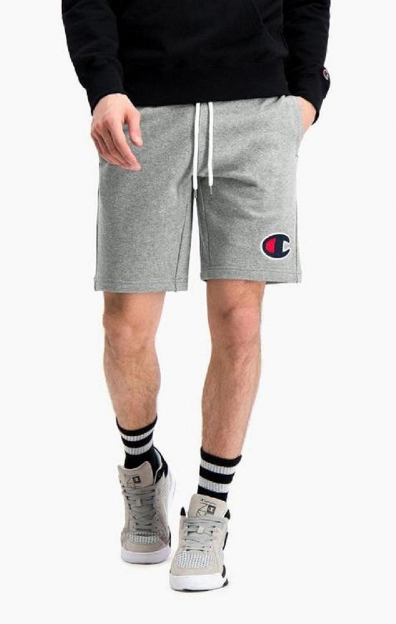 Champion C Logo Bomull Terry Bermuda Shorts Shorts Herre Mørke Grå | 4357-OIEFB