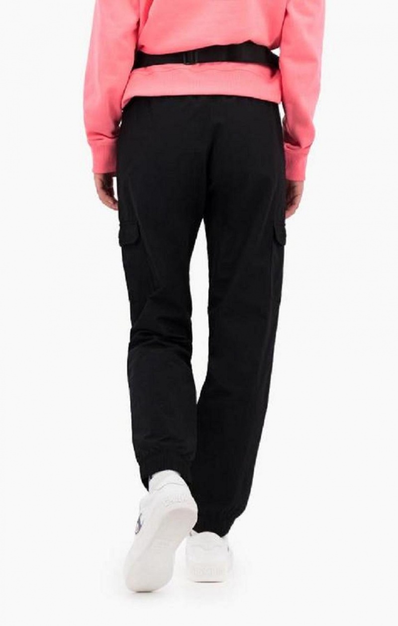 Champion C Logo Cargo Trousers Joggebukse Dame Svarte | 9260-SZTNH