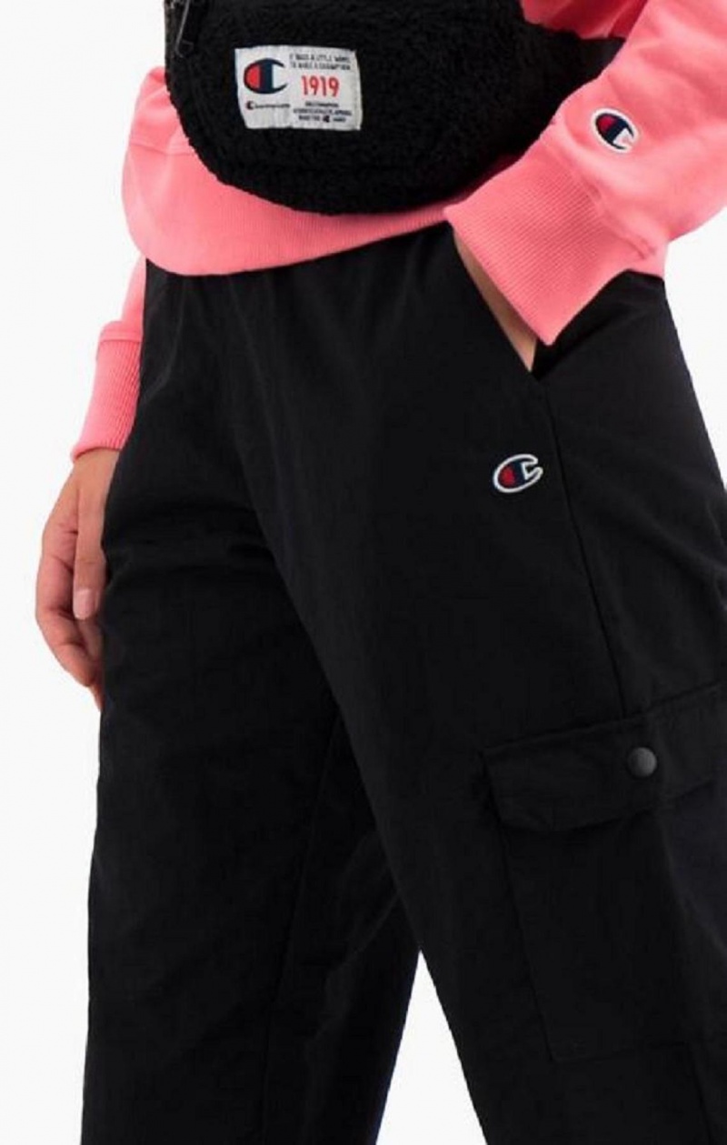 Champion C Logo Cargo Trousers Joggebukse Dame Svarte | 9260-SZTNH