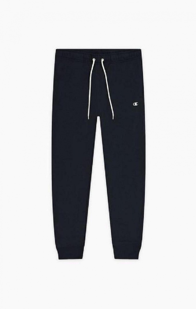 Champion C Logo Detail Cuffed Joggers Joggebukse Herre Mørke Blå | 7928-IMJPN