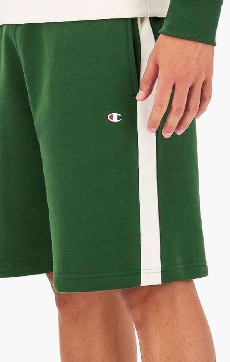 Champion C Logo Fleece Bermuda Shorts Shorts Herre Lyse Grønn | 1304-IYVXE