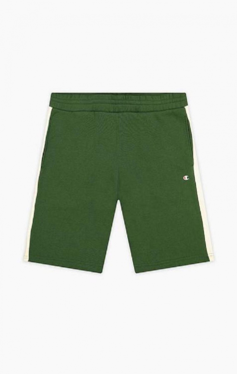 Champion C Logo Fleece Bermuda Shorts Shorts Herre Lyse Grønn | 1304-IYVXE