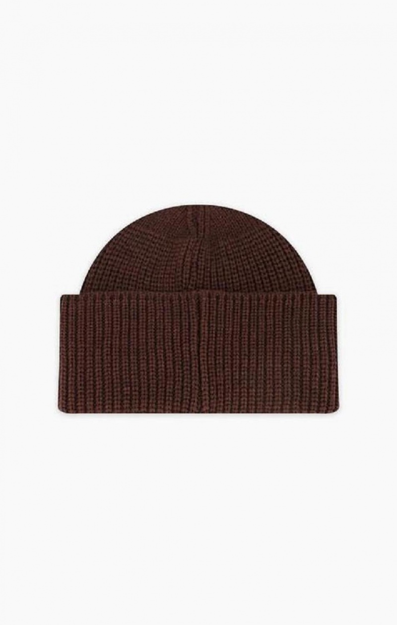 Champion C Logo Patch Beanie Hat Hatt Herre Brune | 4602-XOZWR