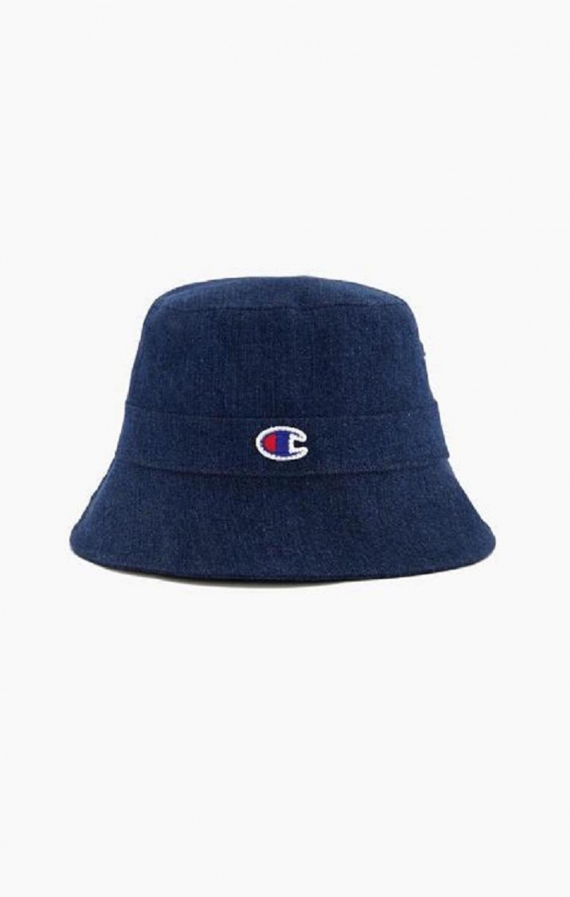 Champion C Logo Patch Bucket Hat Hatt Herre Turkis Blå | 6597-RJLME