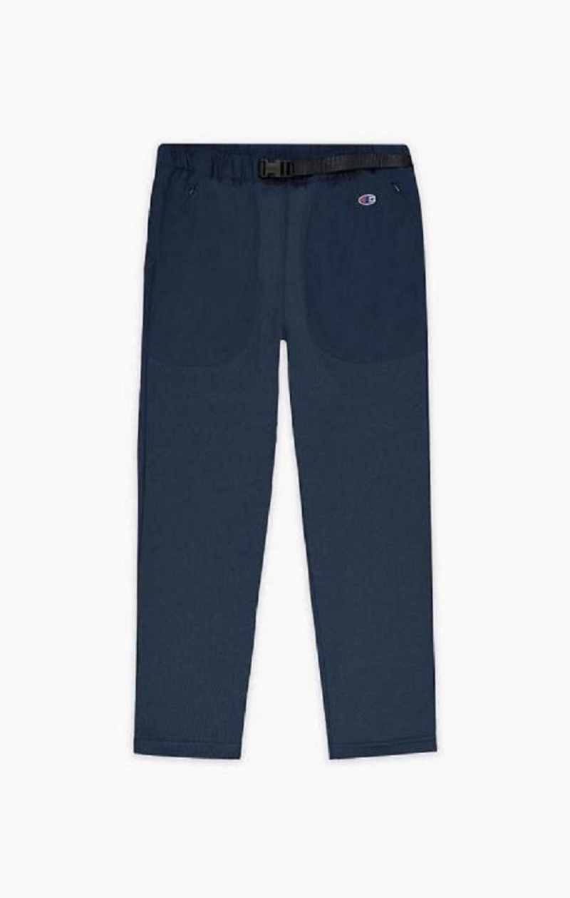 Champion C Logo Rett-Leg Pants Joggebukse Herre Mørke Blå | 3598-IJQLD