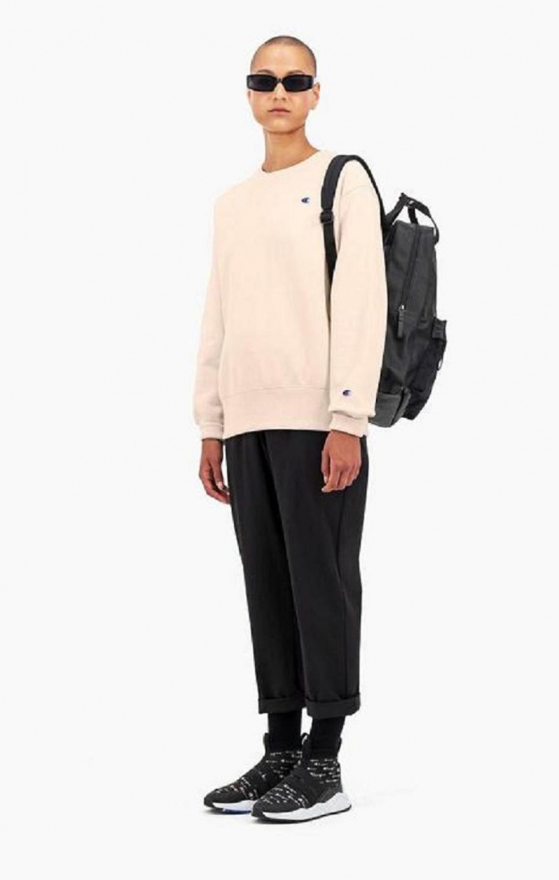 Champion C Logo Veganske Lær Backpack Vesker Herre Svarte | 2538-SJEYF