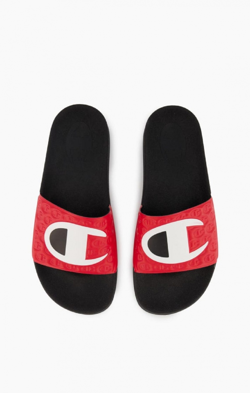 Champion C Patch Pool Slides Badesandaler Herre Rød | 8295-PRDCV