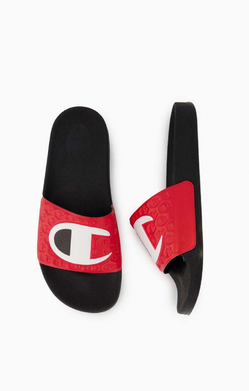 Champion C Patch Pool Slides Badesandaler Herre Rød | 8295-PRDCV