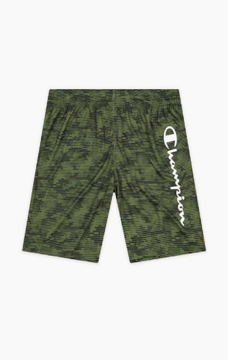 Champion Camo Quick Dry Trenings Shorts Shorts Herre Grønn | 6905-TBHOY