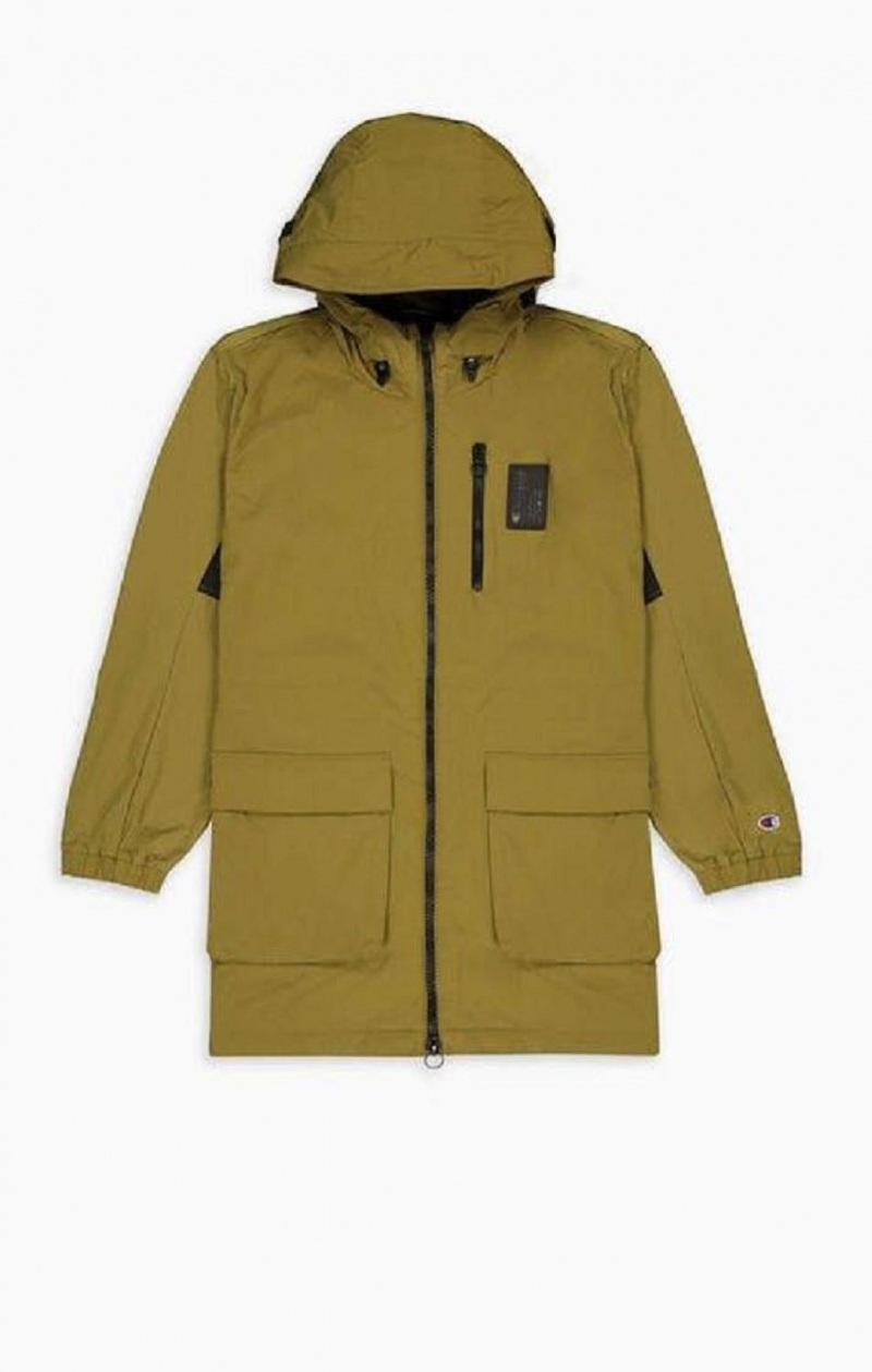 Champion Cargo Pocket Hette Coat Jakker Herre Olivengrønne Grønn | 2965-KEHBV