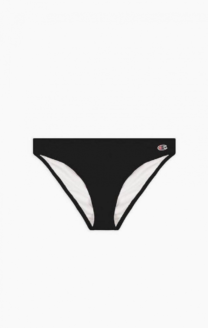 Champion Classic C Hipster Bikini Bottoms Badetøy Dame Svarte | 6912-EBDCO