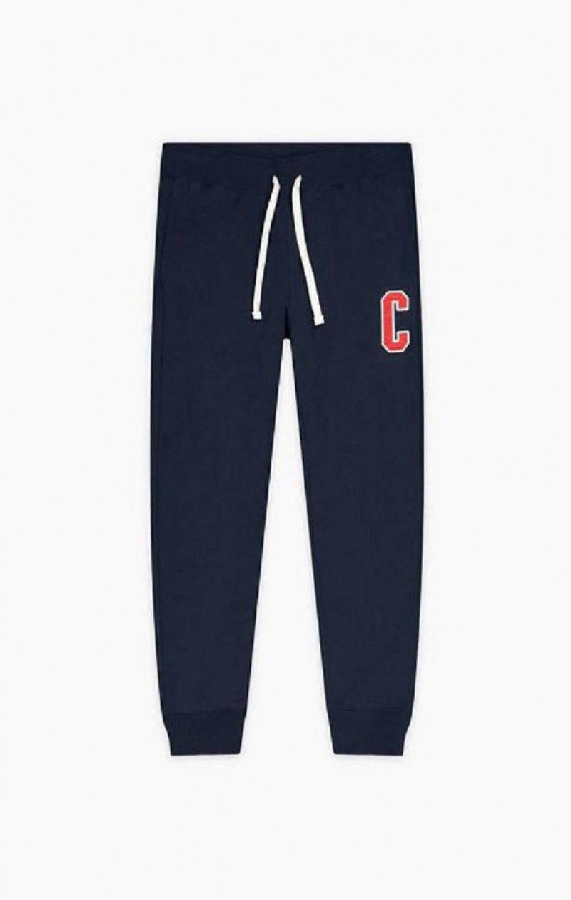 Champion Collegiate C Logo Joggers Joggebukse Herre Mørke Turkis | 9850-ILVHZ