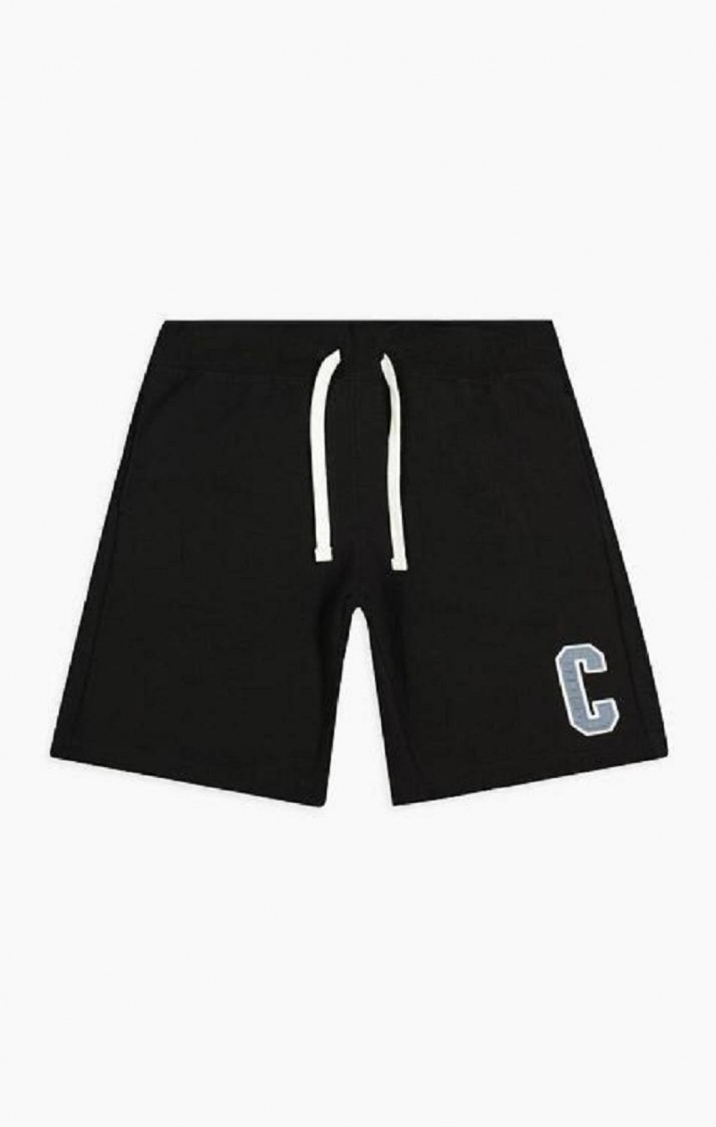 Champion Collegiate C Logo Shorts Shorts Herre Svarte | 3710-ULIHO