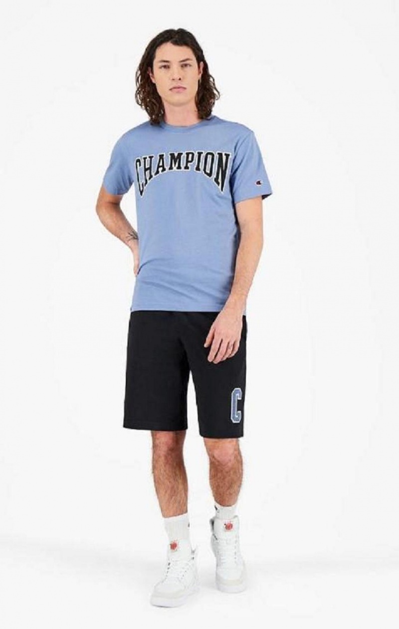 Champion Collegiate C Logo Shorts Shorts Herre Svarte | 3710-ULIHO