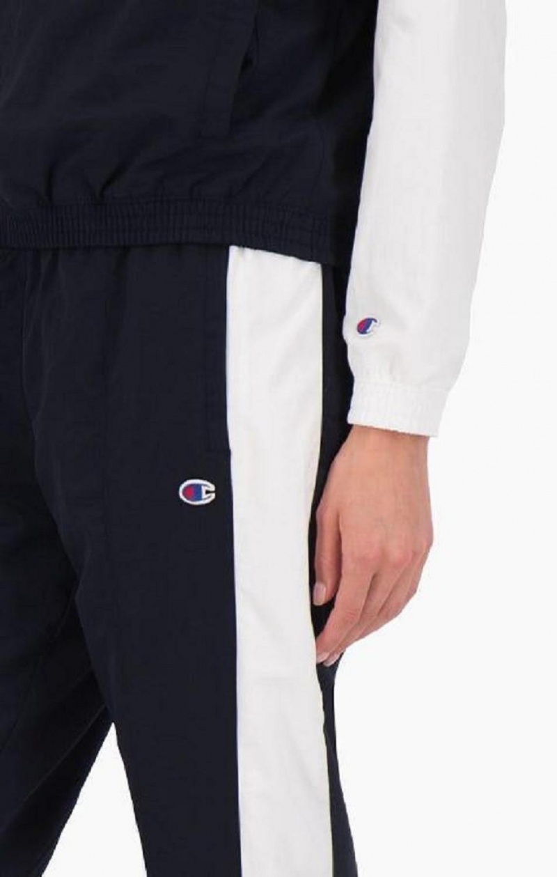 Champion Colour Block Popper Track Pants Joggebukse Dame Svarte | 7103-BTMUR