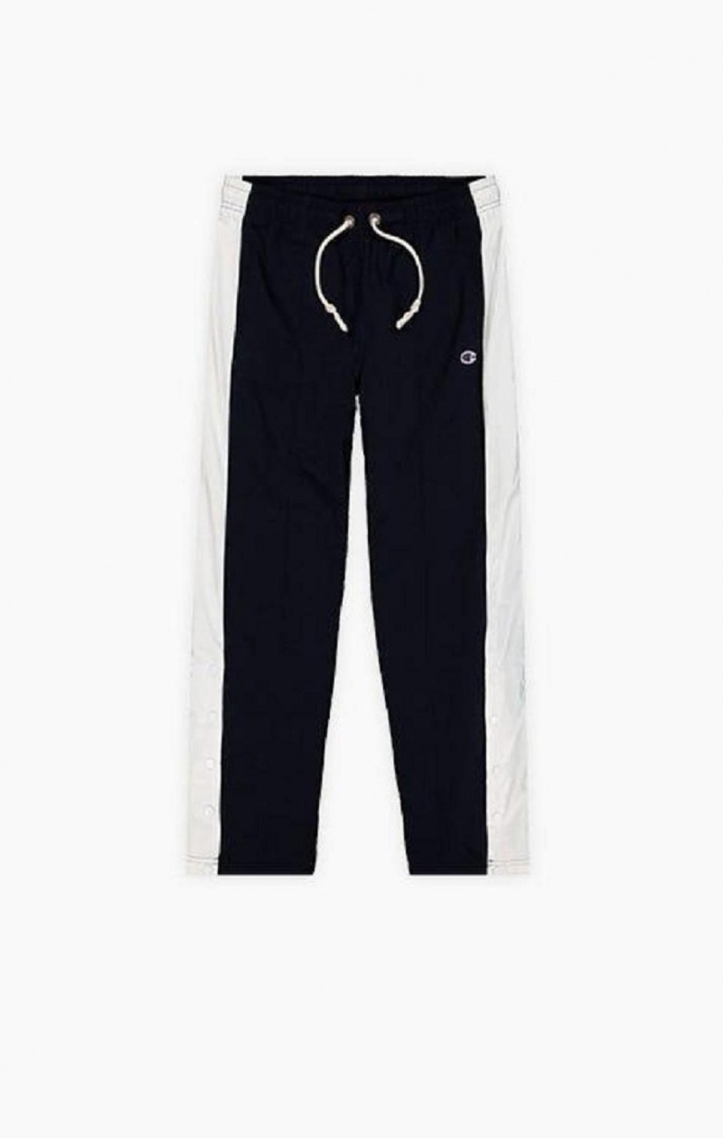 Champion Colour Block Popper Track Pants Joggebukse Dame Svarte | 7103-BTMUR