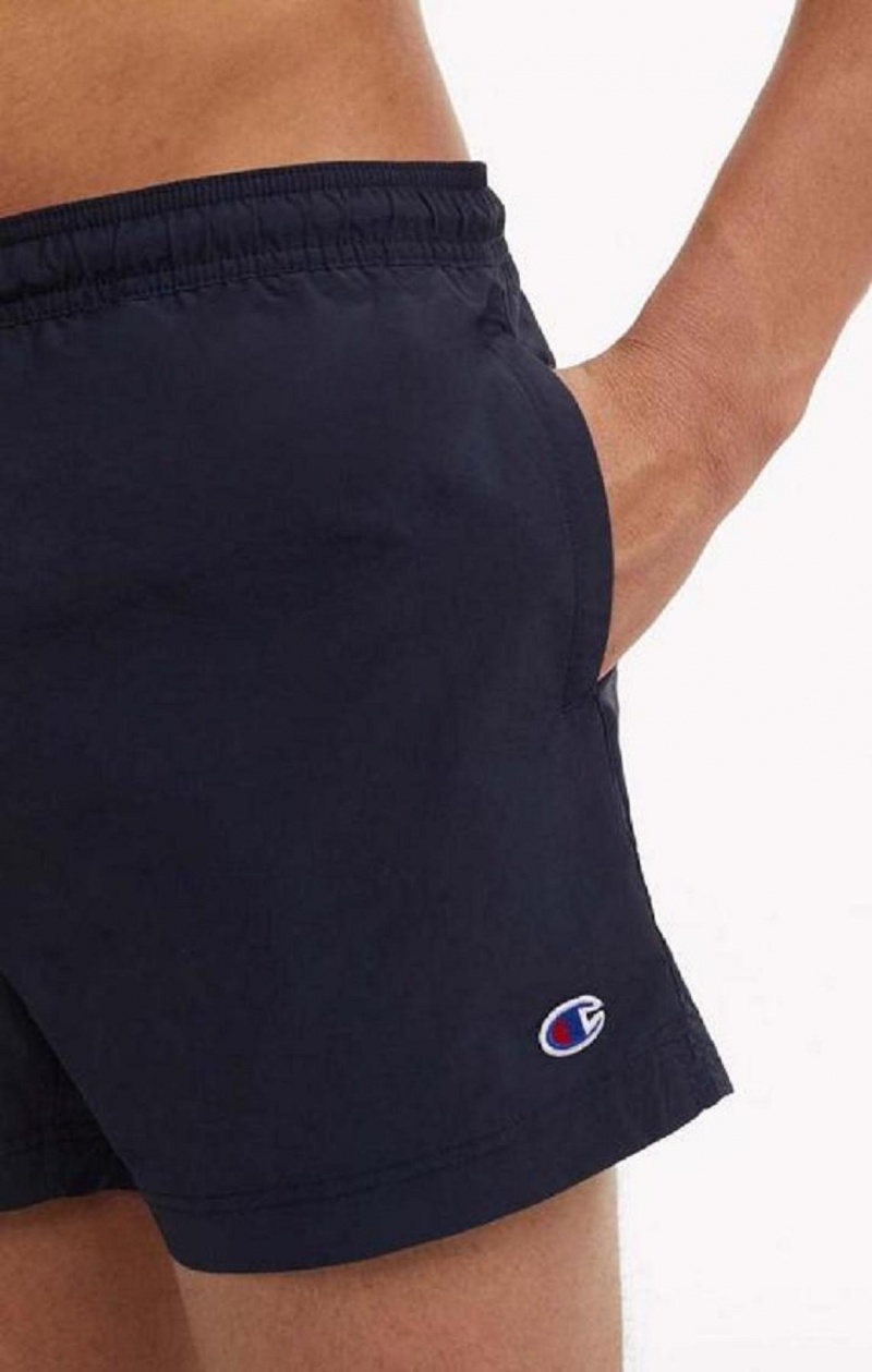 Champion Contrast Seam Detail Swim Shorts Badetøy Herre Mørke Blå | 1853-YJBTK