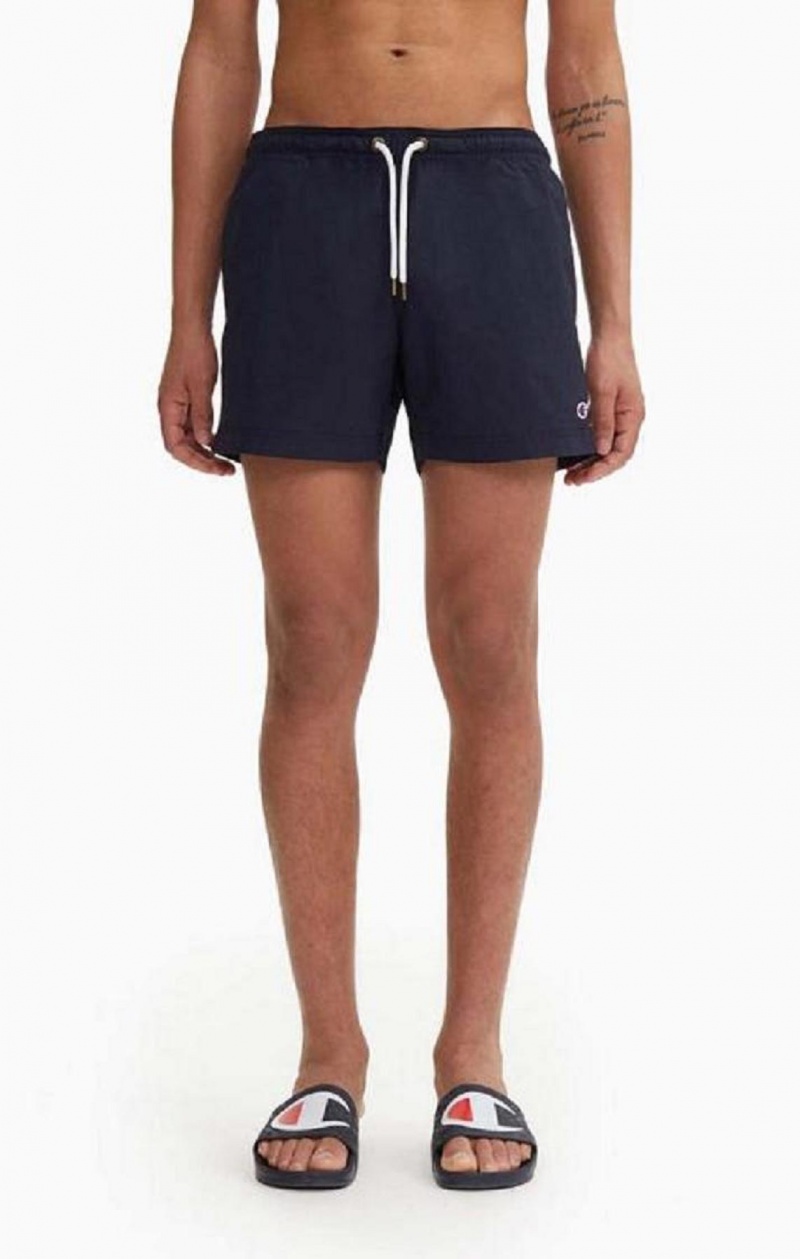 Champion Contrast Seam Detail Swim Shorts Badetøy Herre Mørke Blå | 1853-YJBTK