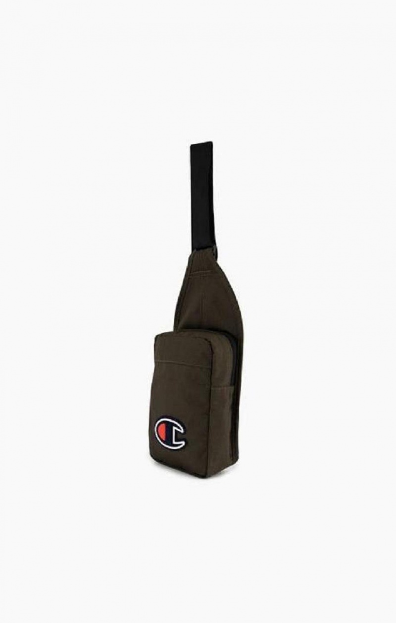 Champion Felt C Logo Shoulder Bag Vesker Dame Grønn | 5046-KINRQ