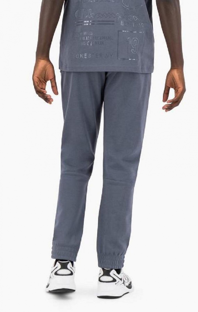 Champion Grafiske Logo Print Polstret Insert Track Pants Joggebukse Herre Mørke Grå | 1096-EWOGJ