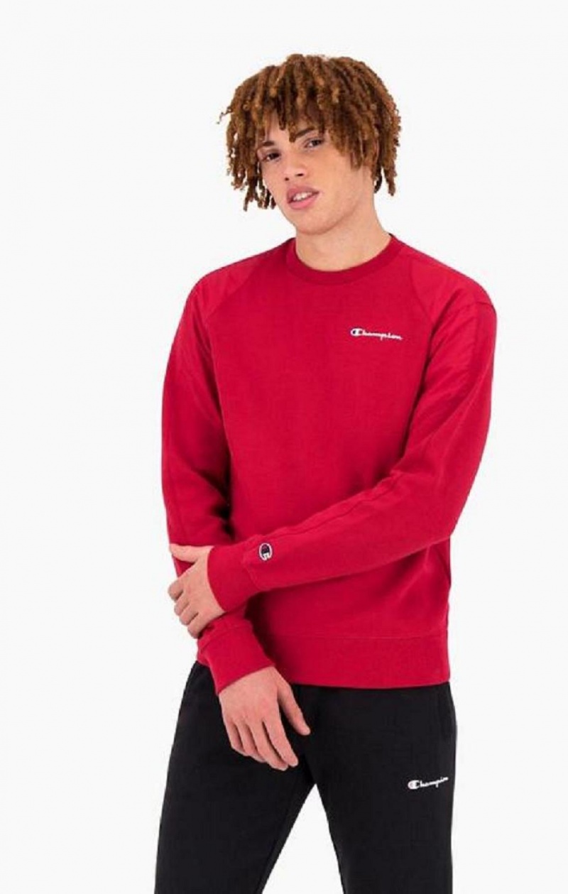 Champion Grafiske Logo Print Polstret Insert Sweatshirt Gensere Herre Rød | 5234-MOFLI