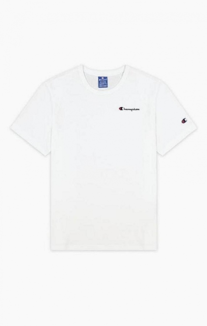 Champion Grafiske Logo Print Polstret Insert T-Shirt T-skjorte Herre Hvite | 5708-XVJBL