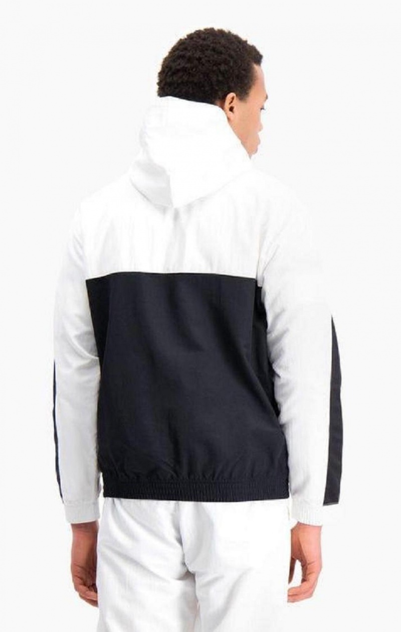 Champion Half Zip-Up Colour Block Hette Track Jacket Hettegenser Herre Svarte | 6519-QKPIF