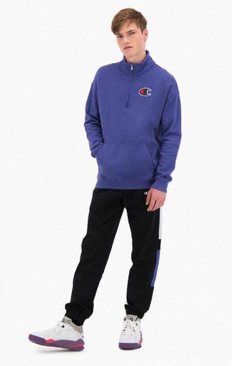 Champion Half Zip-Up Semsket Skinn C Sweatshirt Gensere Herre Gul | 8069-SMEXI