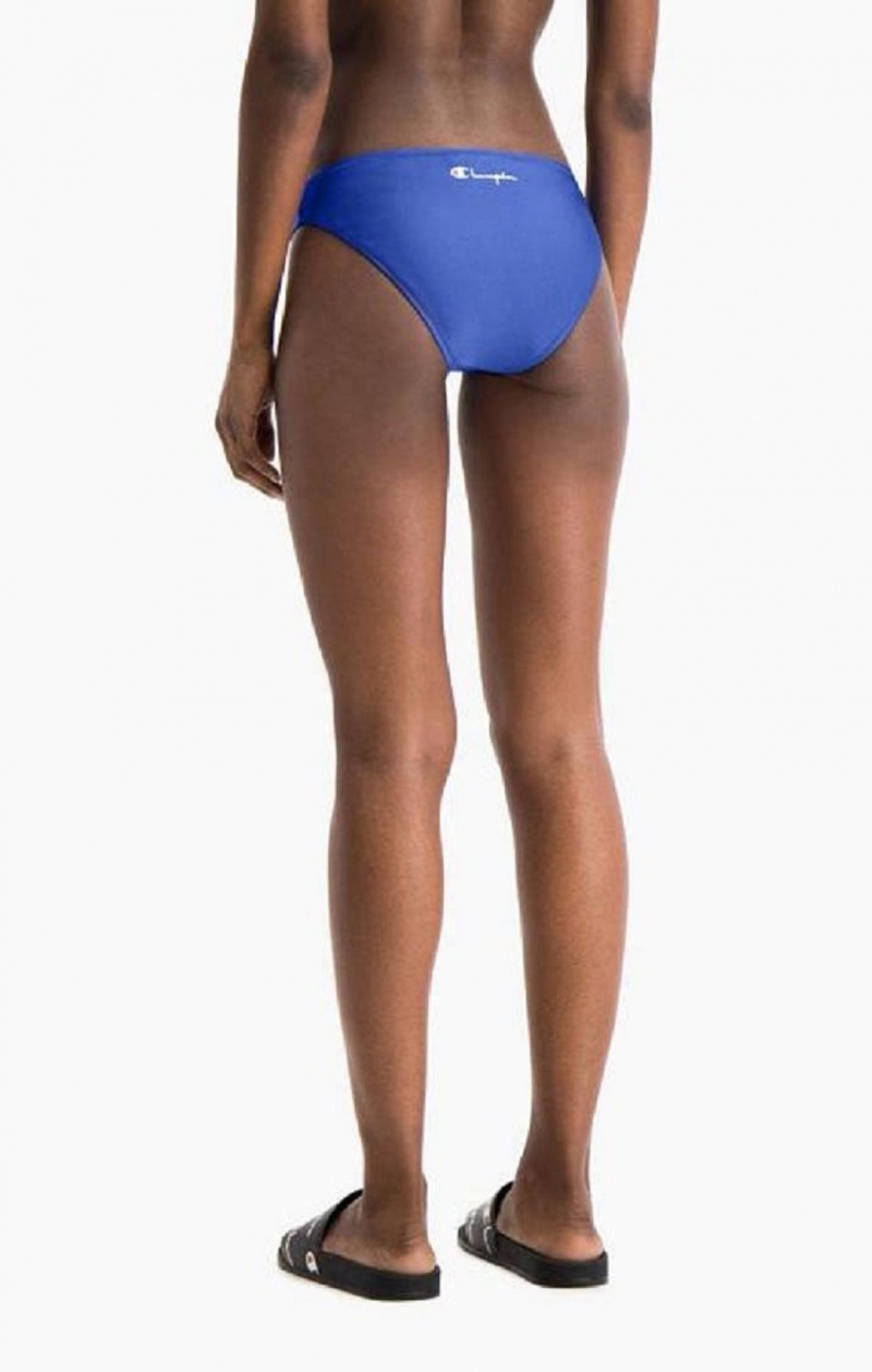 Champion High Leg Bikini Bottoms Badetøy Dame Blå | 4901-FNUET