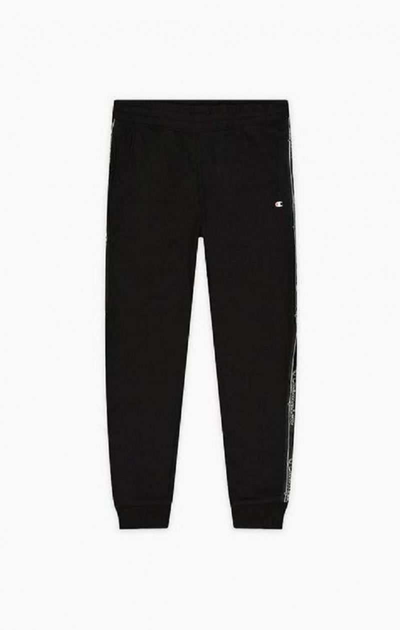 Champion Jacquard Logo Tape Joggers Joggebukse Herre Mørke Grå | 0658-WRLPT