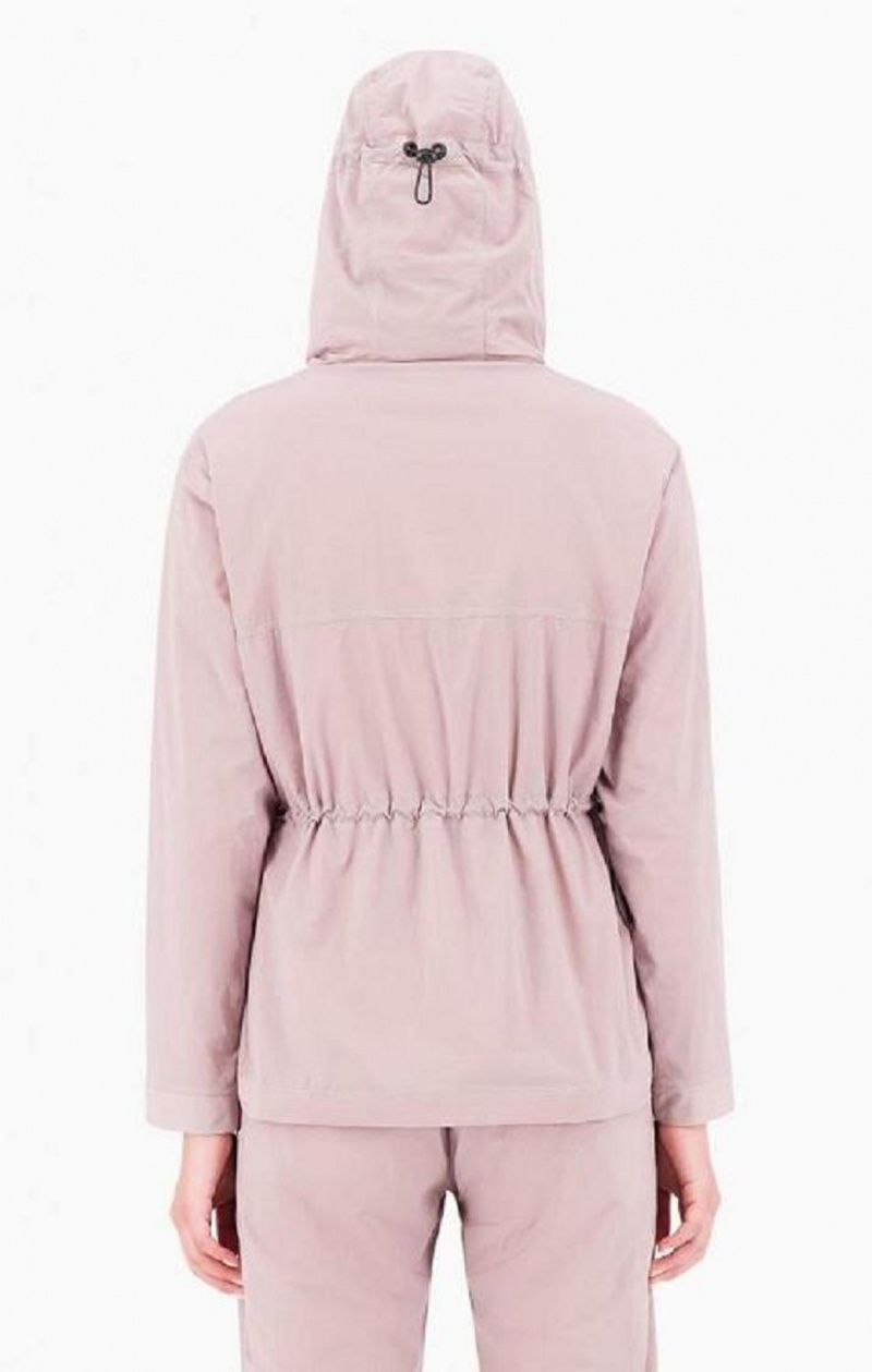 Champion Lette Half Zip-Up Hette Jacket Jakker Dame Rosa | 6395-FUGRL